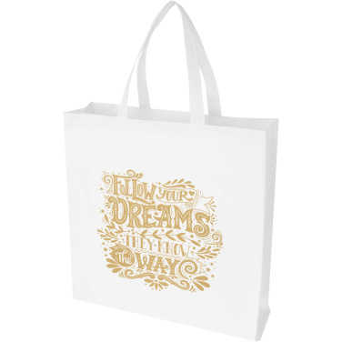 Logo trade advertising product photo of: EcoSeal GRS recycled nonwoven gusset tote bag 12L